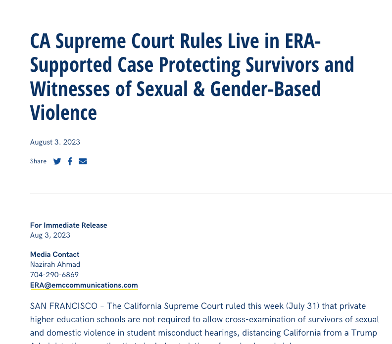 Press Release: California Supreme Court Rules in Boermeester v. Carry
